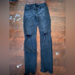 Grey/black jeans. Good condition